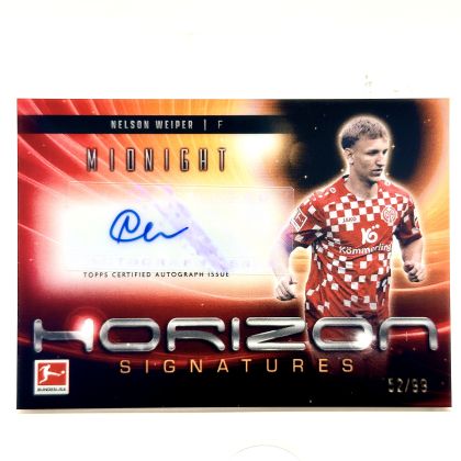 Nelson Weiper 2024-25 Topps Midnight Bundesliga - Horizon AUTO 52/99 FSV Mainz