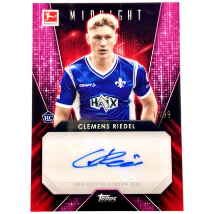 Clemens Riedel 2023-24 Topps Midnight Bundesliga - Horizon AUTO Rookie RC 17/99 #GG-CR Darmstadt