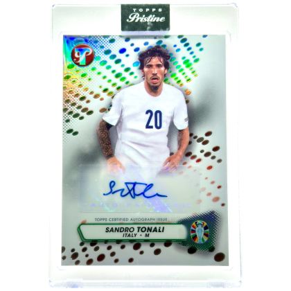 Sandro Tonali 2023-24 Topps Pristine Road to Euro - AUTO Encased #PA-ST Italia
