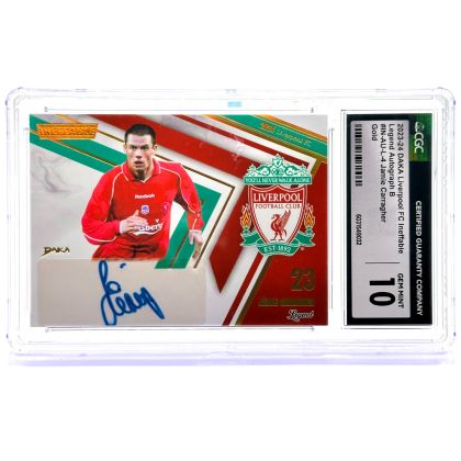 Jamie Carragher 2023-24 DAKA Liverpool Ineffable - AUTO Gold 32/35 CGC 10
