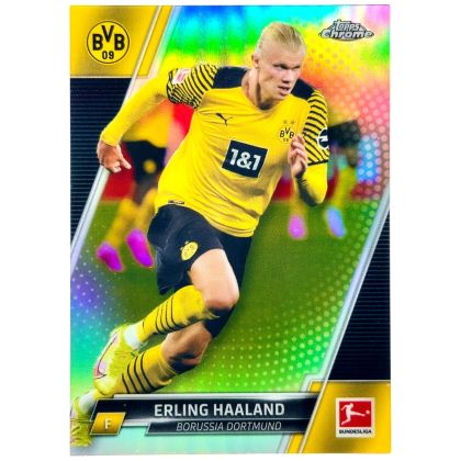 Erling Haaland 2021-22 Topps Chrome Bundesliga - Refractor #30 BvB Dortmund