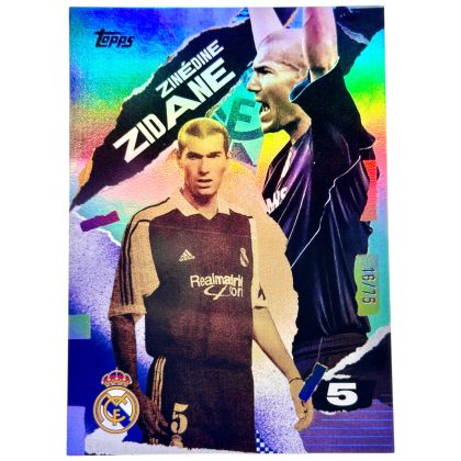 Zinedine Zidane 2024-25 Topps Real Madrid Team Set - First Goal 16/75 #37