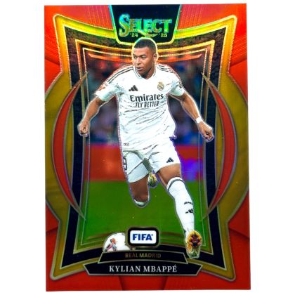 Kylian Mbappe 2024-25 Panini Select FIFA - Terrace Red Prizm #1 Real Madrid