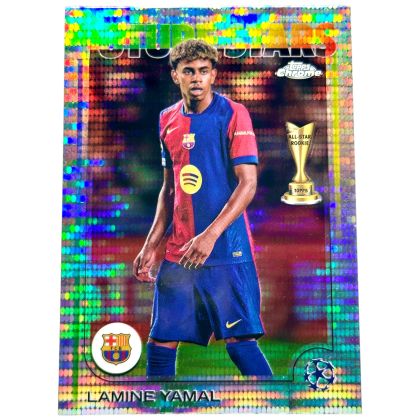 Lamine Yamal 2024-25 Topps Chrome UEFA - Future Stars Pulsar REFRACTOR #27 FC Barcelona