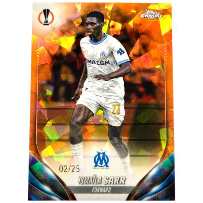 Ismaila Sarr 2023-24 Topps Chrome Sapphire - Orange Sapphire 02/25 #109 Olympique Marseille