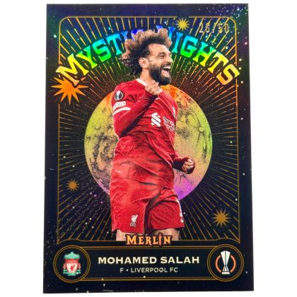 Mohamed Salah 2023-24 Topps Merlin Chrome - Mystic Nights GOLD 26/50 #MN-3 Liverpool FC