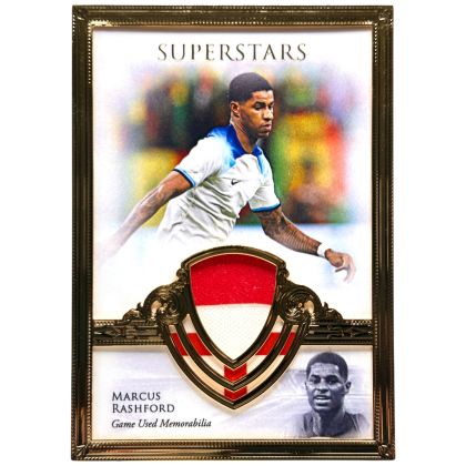 Marcus Rashford 2023-24 Futera Unique World Football - 23KT Gold Plated SUPERSTARS Memorabila PATCH 12/15 #SSG31 England