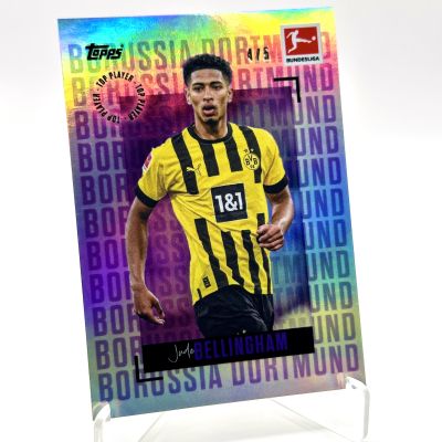 Jude Belingham 2022-23 Topps Bundesliga - Stars of the Season Soccer PURPLE 4/5 Borussia Dortmund