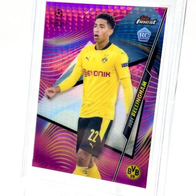 Jude Belingham 2020-21 Topps Finest UCL PINK REFRACTOR Rookie RC #6 078/125 PSA 9 Borussia Dortmund