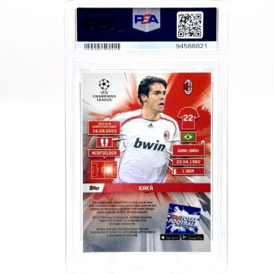 Kaka 2023-24 Topps Total Football Kaka First Class - RED 4/5 #252 PSA 10 AC Milan
