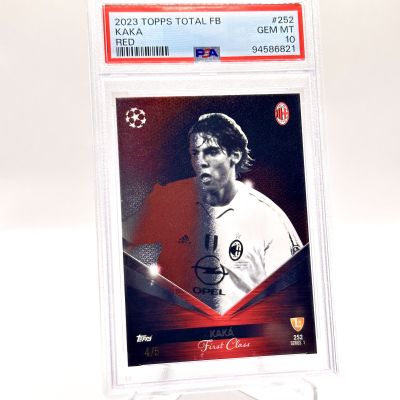 Kaka 2023-24 Topps Total Football Kaka First Class - RED 4/5 #252 PSA 10 AC Milan