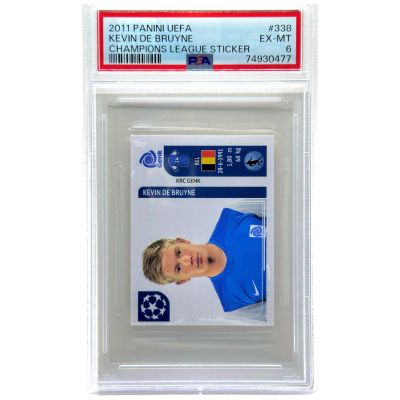 Kevin De Bruyne 2011 Panini UEFA Champions League - Rookie Sticker #338 PSA 6 