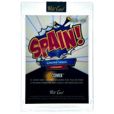 Lamine Yamal 2024 Wild Card Comix - Spain RC Rookie Card 5/5 Spania #ACSB-LY4