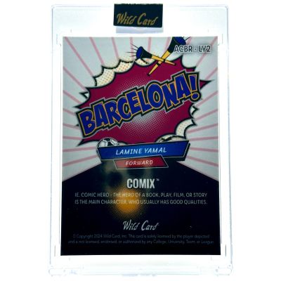 Lamine Yamal 2024 Wild Card Comix Barcelona Rookie Card 1/8 Barcelona #ACBR-LY2