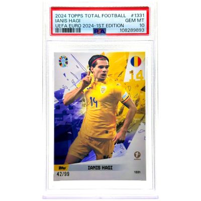 Ianis Hagi 2024 Total Fotball Uefa Euro 2024 - 1st Edition 42/99 #1331 PSA 10 Romania