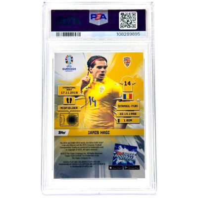 Ianis Hagi 2024 Total Fotball Uefa Euro 2024 - Purple 17/25 #1331 PSA 10 Romania
