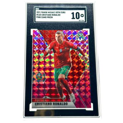 Cristiano Ronaldo 2021 Panini Mosaic Uefa Euro 2020 - Pink Camo #160 Portugalia SGC 10