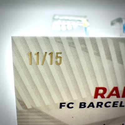 Raphinha 2023-24 Topps Chrome - Purple 11/15 #CJ-14 Craque do Jogo FC Barcelona