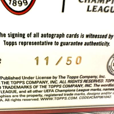 Rafael Leao 2023-24 Topps Superstars AUTO 11/50 #SA-RL AC Milan