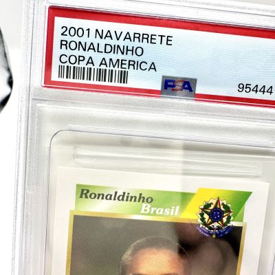 Ronaldinho 2001 Navarrete Copa America ROOKIE #57 Brazilia PSA 5