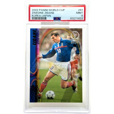 Zinedine Zidane 2002 Panini World Cup Korea/Japan #61 PSA 9