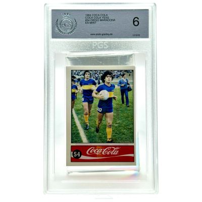 Maradona 1984 Coca Cola Sticker rare Series #54 PGS 6
