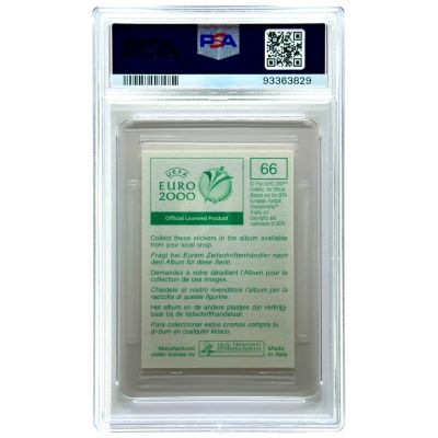 Figo 2000 Panini Uefa Euro #66 Green Back PSA 7 Portugalia