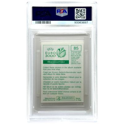 David Beckham 2000 Panini Uefa Euro #85 Green Back Anglia PSA 7
