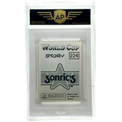 Maradona 1970-1990 Panini World Cup Story Sticker #224 AP 8.5