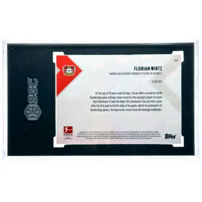 Florian Wirtz 2021-22 Topps Now Bundesliga - RED 57/99 #33 Bayern Leverkusen