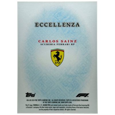 Carlos Sainz 2024 Topps Eccellenza Formula 1 - BLUE 31/49 Ferrari