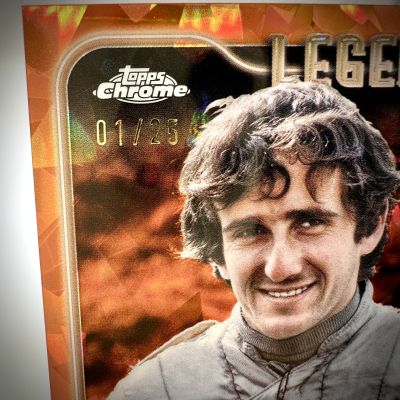 Alain Prost 2024 Topps Chrome Sapphire Formula 1 - Legends Orange Refractor 01/25 #190