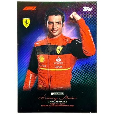 Carlos Sainz 2023 Topps Lights Out Formula 1 - First Win BLUE 03/25 Ferrari