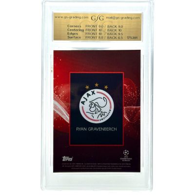 Ryan Gravenberch 2022 Topps Knockout UCL - RED 2/5 GSG 8 Ajax Amsterdam