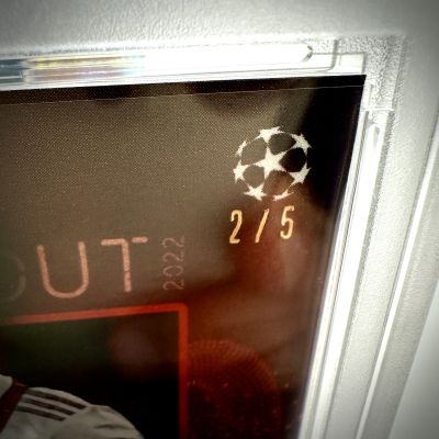 Ryan Gravenberch 2022 Topps Knockout UCL - RED 2/5 GSG 8 Ajax Amsterdam