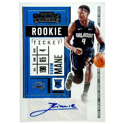 Karim Mane 2020-21 Panini Contenders - Rookie Ticket RC AUTO #156 Orlando Magic