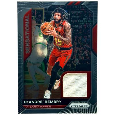 DeAndre' Bembry 2020-21 Panini NBA Prizm - Sensational Swatches Game Worn Relic #SSW-DEA Atlanta Hawks