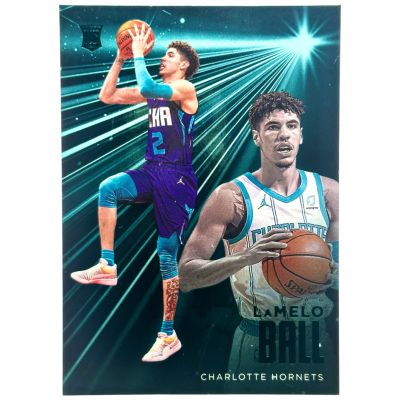 LaMelo Ball 2020-21 Panini Card Chronicles - TEAL Rookie Essentials RC #201 Charlotte Hornets