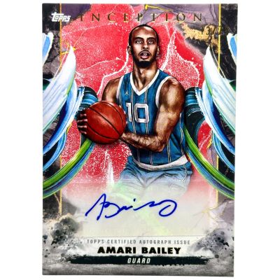 Amari Bailey 2024-25 Topps Inception - AUTO Red 13/75 #AC-AB Charlotte Hornets