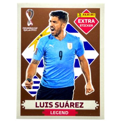 Luis Suarez 2022 Panini Fifa World Cup Quatar - Extra Sticker BRONZE Uruguay
