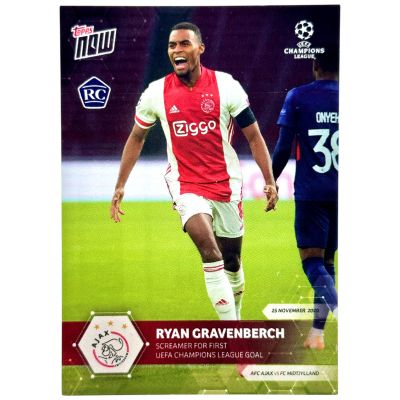 Ryan Gravenberch 2020 Topps Now Rookie #23 Ajax