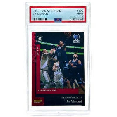 Ja Morant 2019-20 Panini Instant Basketball - All Rookie first team #198 Memphis Grizzlies PSA 9