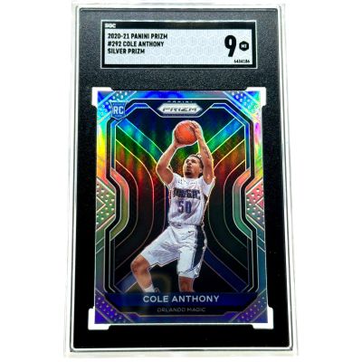 Cole Anthony 2020-21 Panini Prizm Silver Prizm #292 Rookie Orlando Magic SGC 9