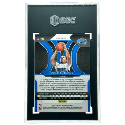Cole Anthony 2020-21 Panini Prizm Silver Prizm #292 Rookie Orlando Magic SGC 9
