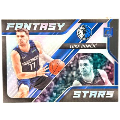 Luka Doncic 2020-21 Panini Donruss - Fantasy Stars #5 Dallas Mavericks