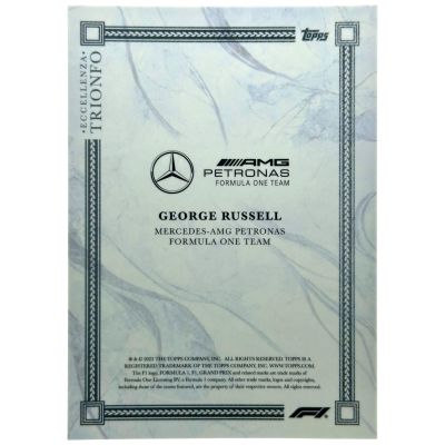 George Russel 2023 Topps Formula 1 Eccellenza - Triomfo Mercedes
