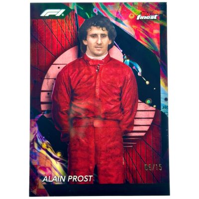 Alain Prost 2024 Topps Finest Formula 1 - Uncommon Red/Black Vapor 06/15 #186 