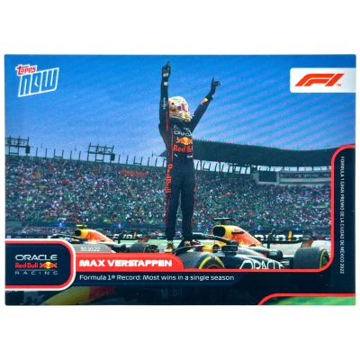 Max Verstappen 2022 Topps Now Formula 1 - Most wins in a single season #073