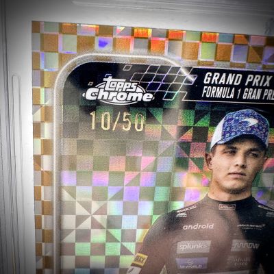 Lando Norris 2024 Topps Chrome F1 - Gold refractor 10/50 #177 BGS 8.5