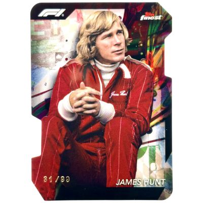 James Hunt 2024 Topps Finest F1 - Common 31/99 Die-Cut #24
